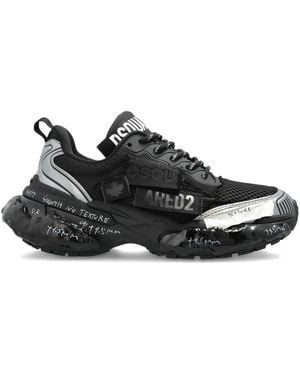 DSquared² Logo Lettering Trainers - Black