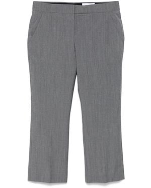 Alexander McQueen Cropped Tailored Trousers - Grey