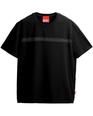 DIESEL T-Shirt With For Successful Loving Logo - Black