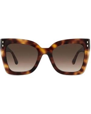 Isabel Marant Tortoiseshell Square-Frame Sunglasses - Brown