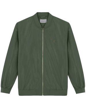 NOWADAYS Logo-Embroidered Bomber Jacket - Green
