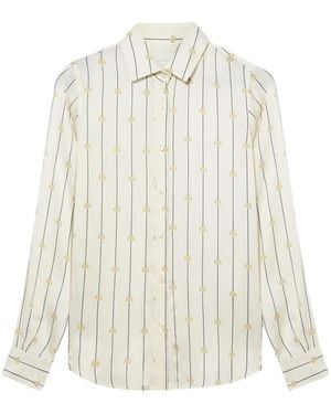 Brooks Brothers Button-Down-Hemd Mit Logo-Streifen - Weiß