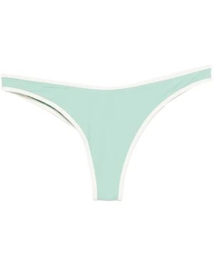 MC2 Saint Barth Naomi Contrast-Trim Bikini Bottoms - Green