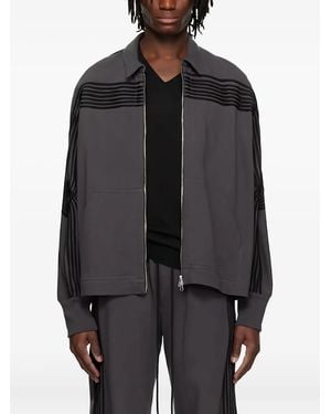Song For The Mute Applique Track Jacket - Black