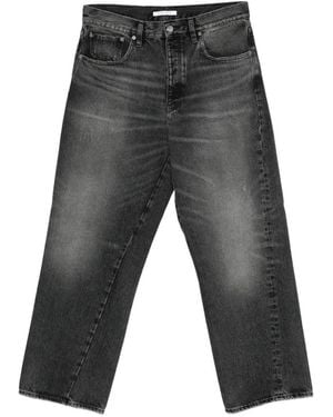 sunflower Wide Twist Faded Denim Jeans - Grey