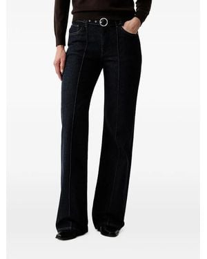 Joop! Belted Pin-Tucked Jeans - Black