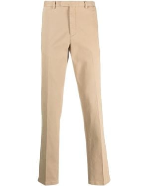 Boglioli Straight-Leg Chino Trousers - Natural