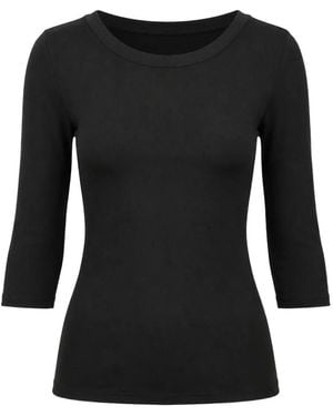 Michael Stars Camiseta Con Manga Tres Cuartos - Negro