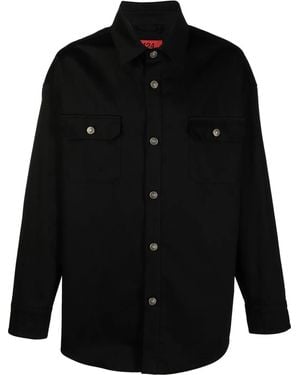 424 Button-Down Fitted Shirt Jacker - Black