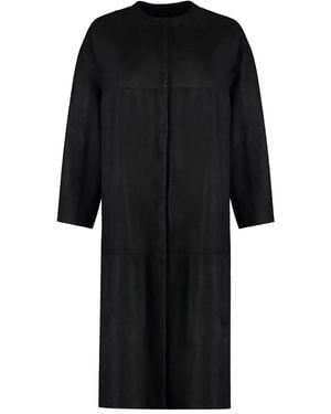 Salvatore Santoro Suede Coat - Black
