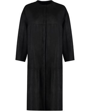 Salvatore Santoro Suede coat - Schwarz