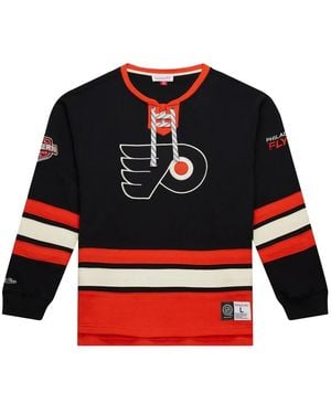 Mitchell & Ness Philadelphia Flyers Lace-Up Pullover - Red