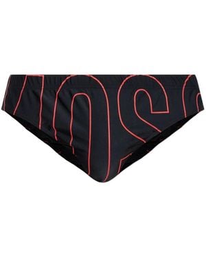 Moschino Costume Da Bagno Con Stampa - Nero