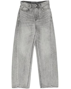 Alexander Wang Faded Wide-Leg Jeans - Grey
