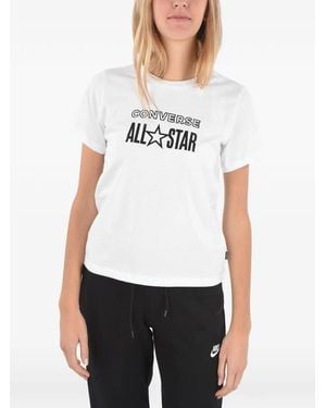 Converse Logo-Print T-Shirt - White