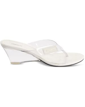 Coperni Lift Wedge Sandals - White