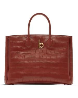 Burberry Borsa Tote Rocking Horse Piccola - Rosso