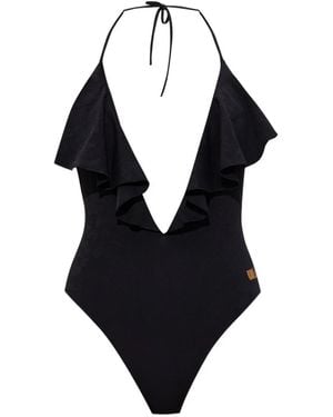 Balmain ホルターネック ワンピース水着 - ブラック
