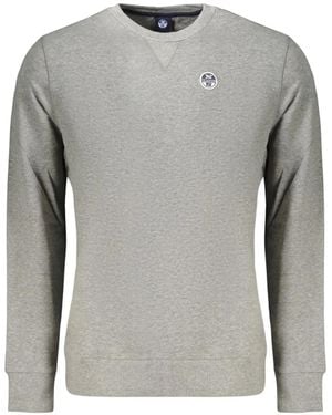 North Sails Logo-Patch Crew-Neck Sweatshirt - Grey
