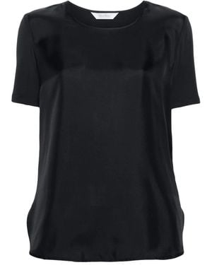 Max Mara Fuoco Short-Sleeve Blouse - Black