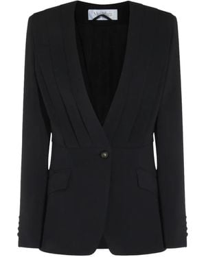 Max Mara Single-Breasted Compact Cady Jacket - Black