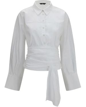 7 For All Mankind Waist-Tie Shirt - White