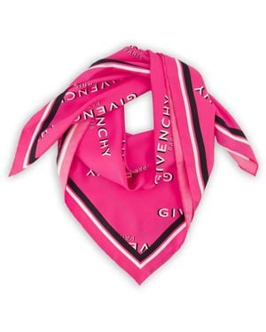 Givenchy Fular Shadow Con Logo Estampado - Rosa