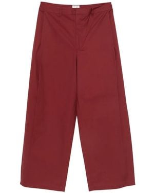 Arte' Wide-Leg Pants - Red