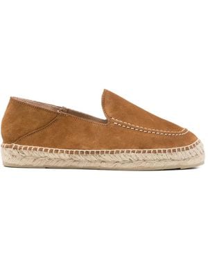Manebí Contrast-Stitching Espadrilles - Brown