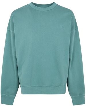 Carhartt Benton Garment-Dyed Embroidered-Logo Jumper - Green