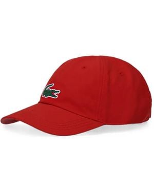 Lacoste X Novak Djokovic Logo-Patch Baseball Cap - Red