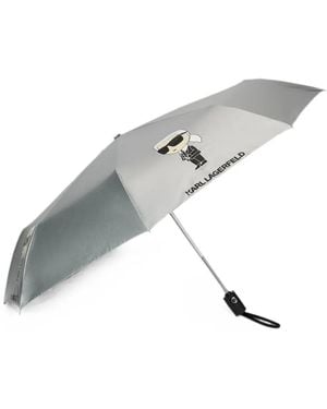 KARL LAGERFELD Ikon Karl Metallic Umbrella