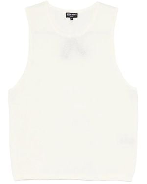 Antony Morato Round-Neck Sleeveless Vest - White