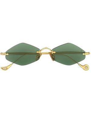 Eyepetizer Dunmore Geometric-Frame Sunglasses - Green