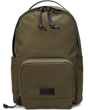 Polo Ralph Lauren Leather-Trim Canvas Backpack - Green