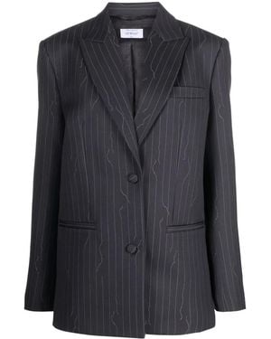 Off-White c/o Virgil Abloh Pinstripe-Pattern Blazer - Black
