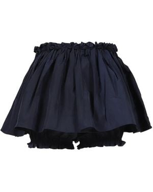 ShuShu/Tong Hand-Sewn Floral-Waist Mini Skirt - Blue
