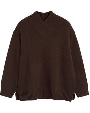 Chinti & Parker Gerippter Kaschmirpullover - Braun