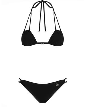 Dolce & Gabbana Dgロゴ ビキニ - ブラック