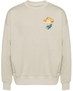 Musium Div. Sweatshirt mit Grafik - Weiß