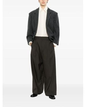 Lemaire Single Pleat Tailored Trousers - Black