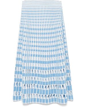 Jonathan Simkhai Falda midi Larken - Azul