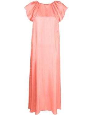 Alysi Silk Midi Dress - Pink