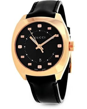 Gucci Armbanduhr Mit Logo-Detail 45Mm - Schwarz
