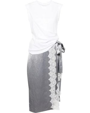 3.1 Phillip Lim レーストリム ワンピース - グレー