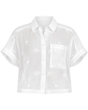 Pharaoh Zoey Embroidered Shirt - White
