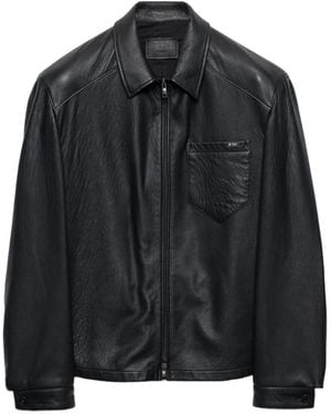 Prada Nappa Leather Jacket - Black