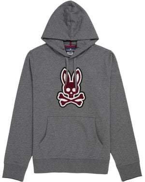 Psycho Bunny Patchin Hoodie - Gray
