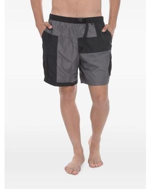 Nike Bañador Con Diseño Colour Block Y Bolsillo Cargo - Gris