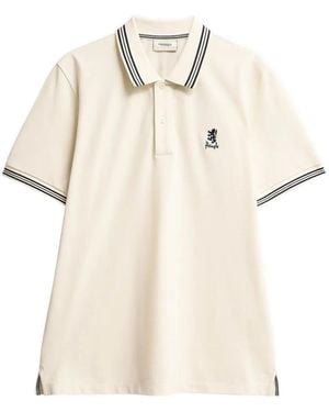 Pringle of Scotland Tipped Piqué-Cotton Polo Shirt - Natural